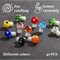 Murano Handmade Lampwork Glass Smooth Loose Beads Holes Beads Fit Jewelry Making Findings Charm Mushroom Bead Mixed Color Fashion